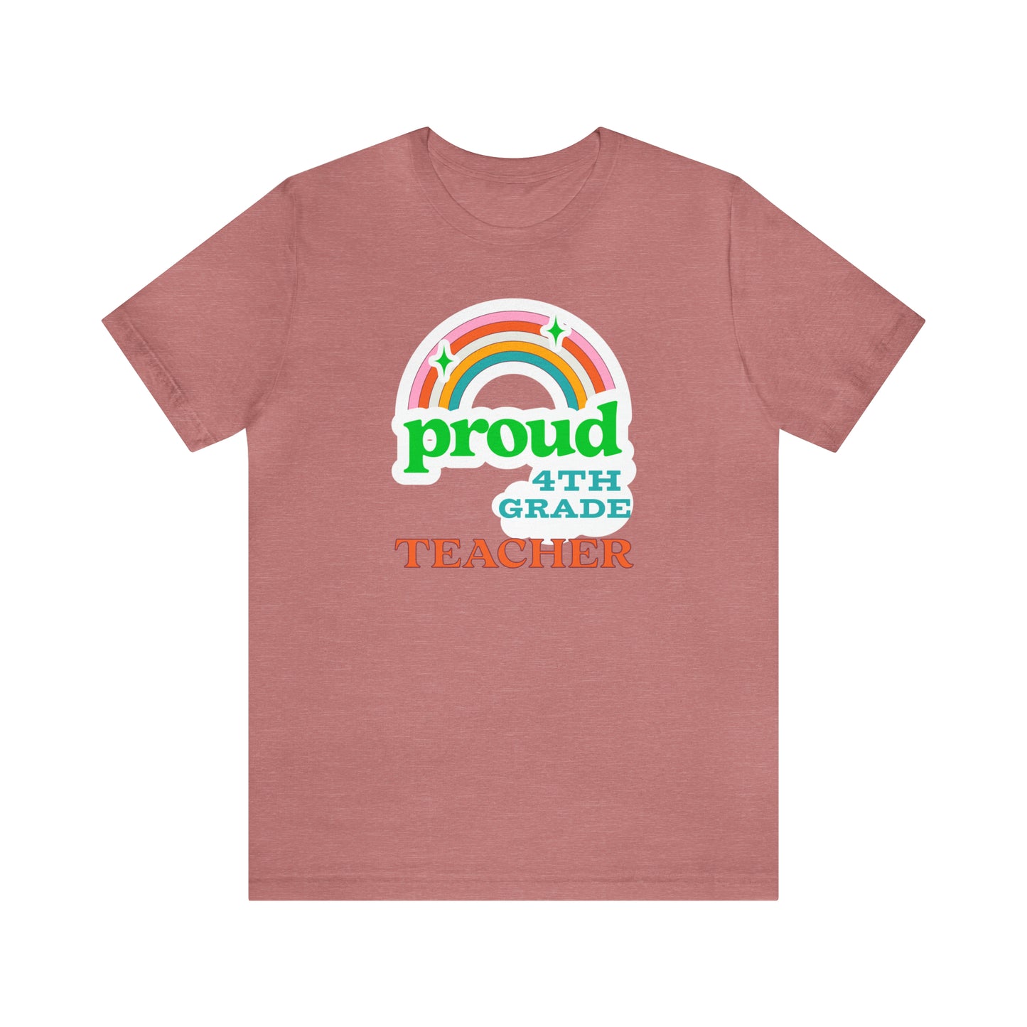Funny proud 4th grade teacher shirt for back to school teacher appreciation gift