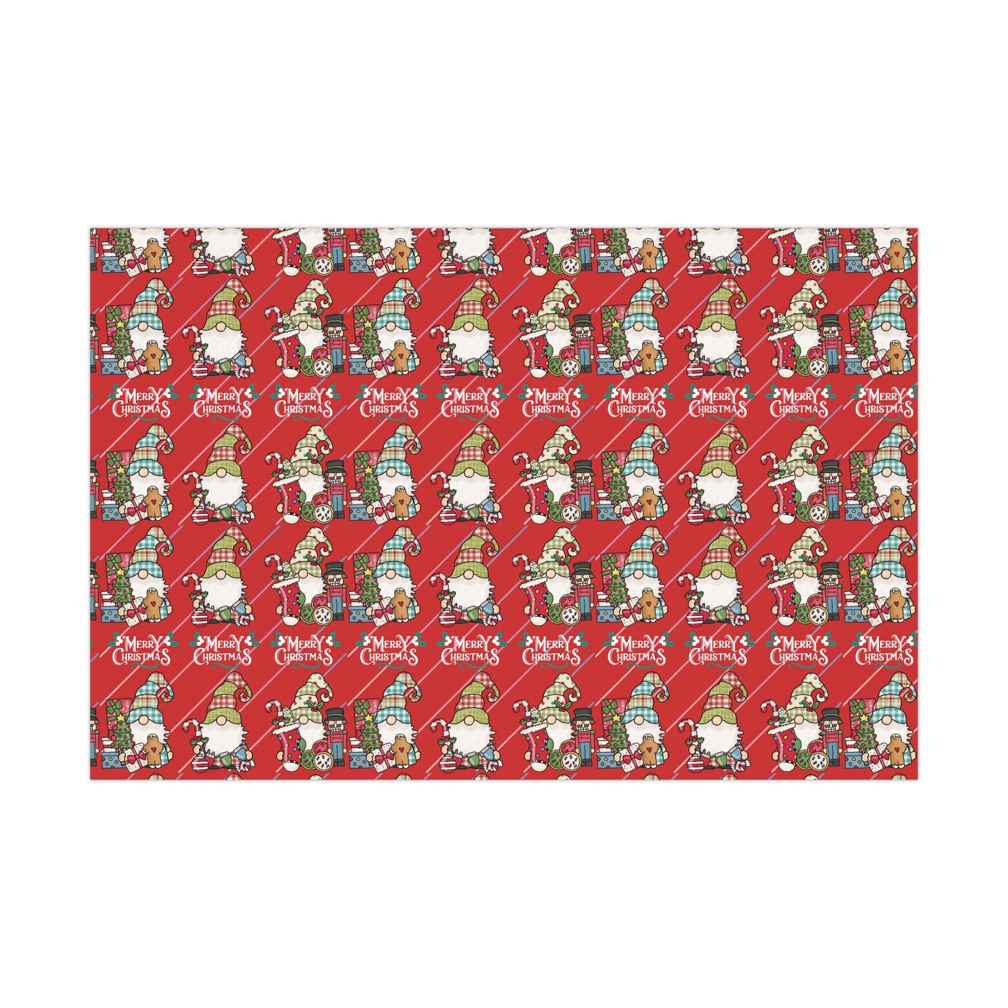 Gnomes Gift Wrap Papers, Christmas Gnomes gift wrap