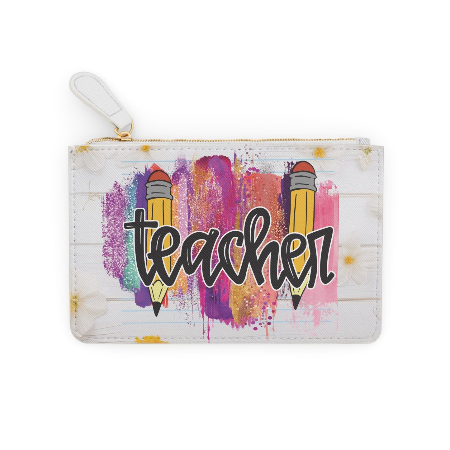 Teacher clutch bag, Mini Clutch Bag, Teacher bag, Cruelty-Free Faux Leather, Vegan