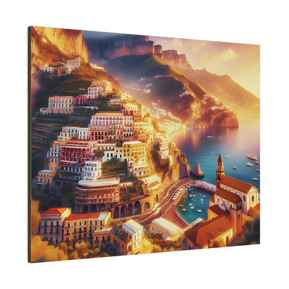 Amalfi Travel Print Matte Canvas, Stretched, 0.75"