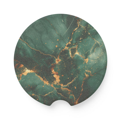 green Soapstone Car Coaster