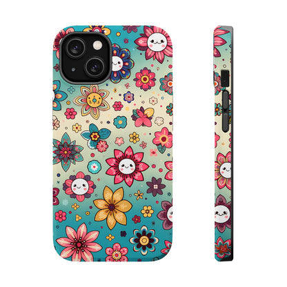 Kawai Flowers MagSafe Tough Iphone Case