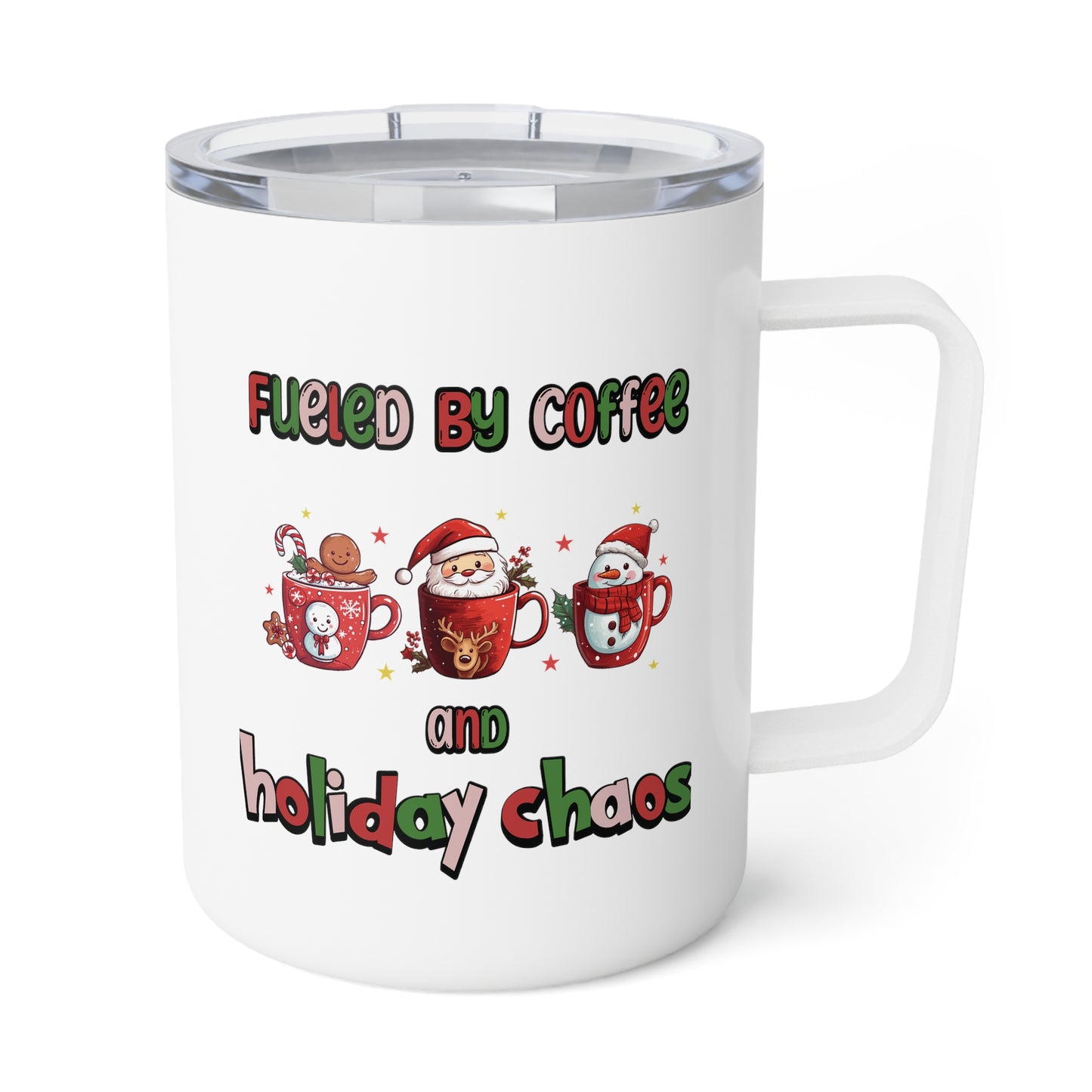 Stainless steel coffee mug, Insulated travel mug, Christmas travel mug