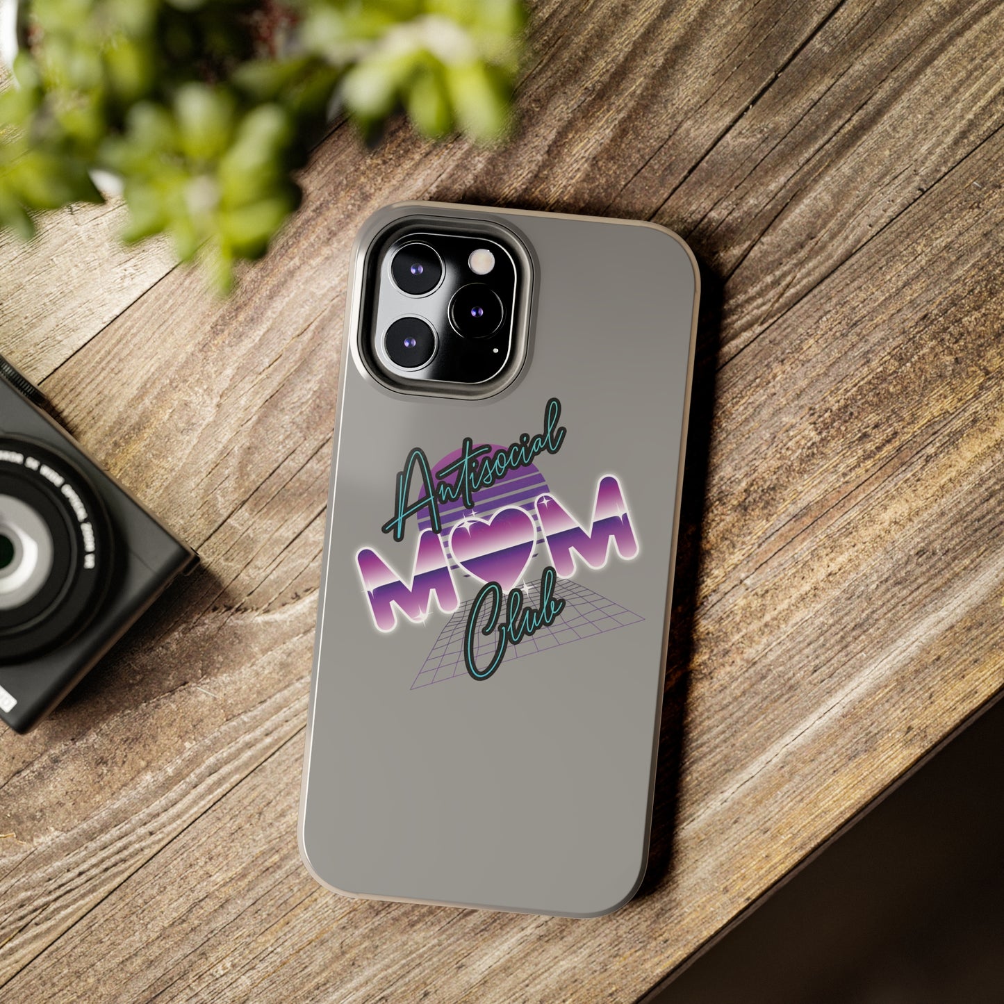 antisocial mom club phone case