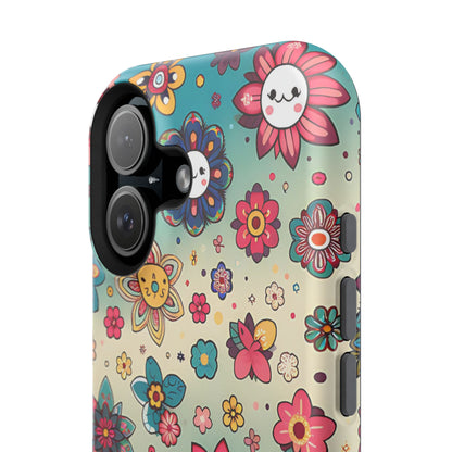 Kawai Flowers MagSafe Tough Iphone Case