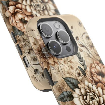 Boho flowers MagSafe Tough Iphone Case