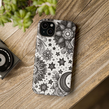 Celestial flowers MagSafe Tough Iphone Case