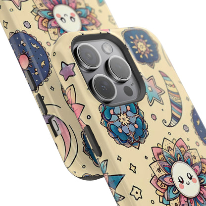 Celestial flowers MagSafe Tough Iphone Case