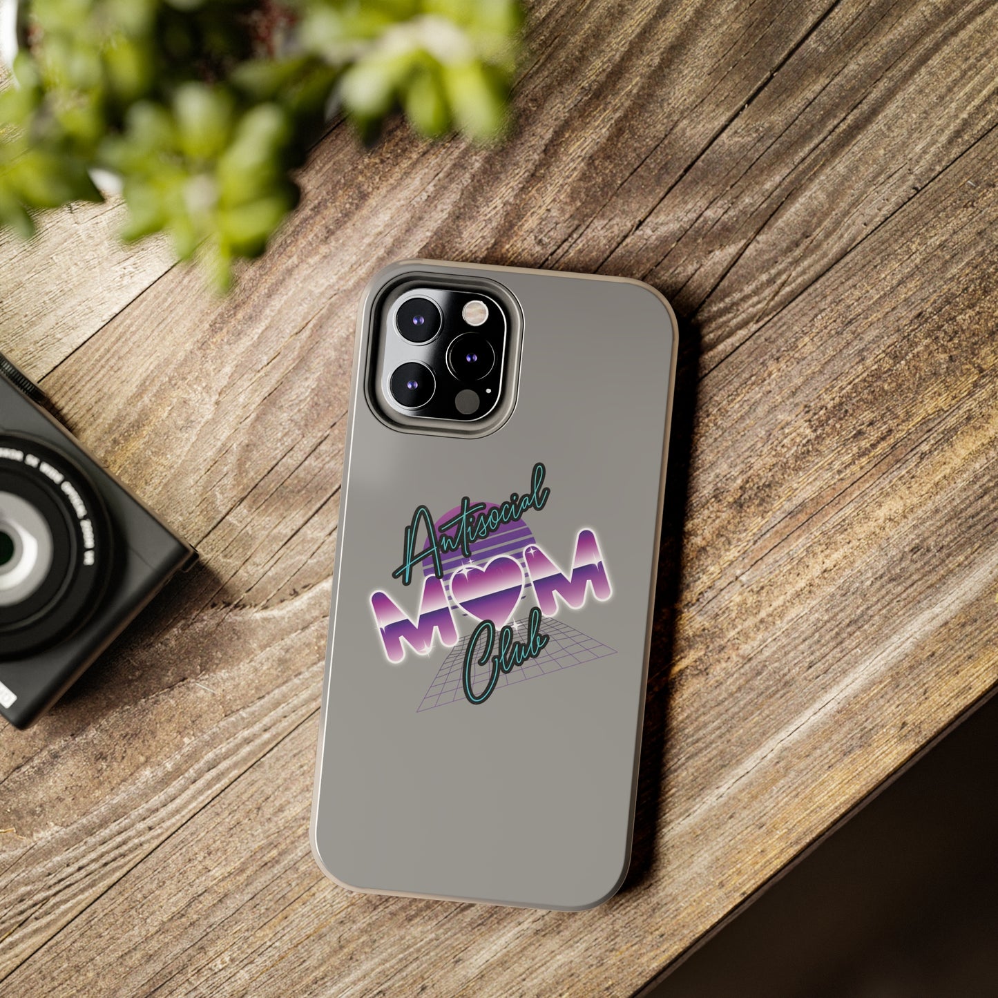 antisocial mom club phone case