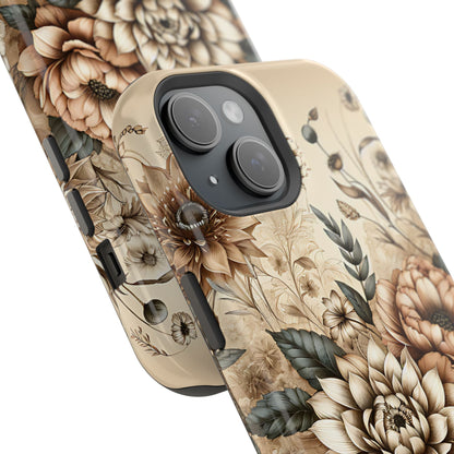 Boho flowers MagSafe Tough Iphone Case