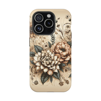 Boho flowers MagSafe Tough Iphone Case