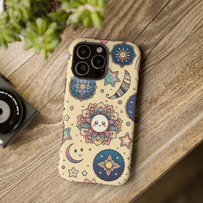 Celestial flowers MagSafe Tough Iphone Case