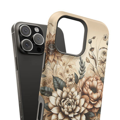 Boho flowers MagSafe Tough Iphone Case