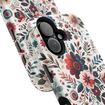 Boho flowers MagSafe Tough Iphone Case