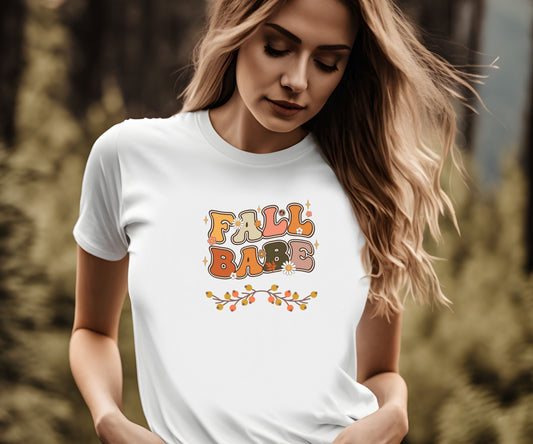 fall babe shirt, thanksgiving retro shirt