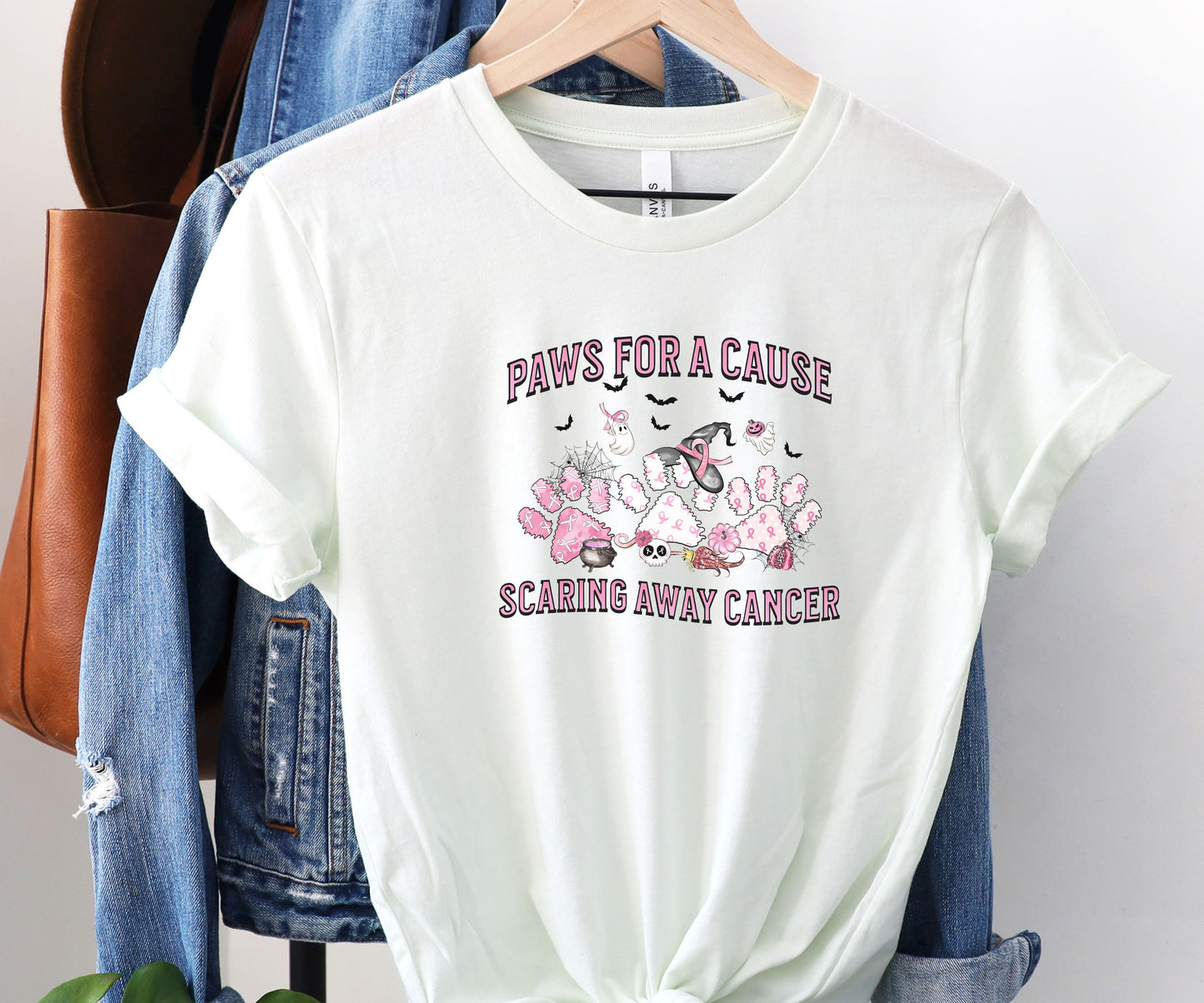 Paws for a cause, cancer awareness shirt, animal lover shirt