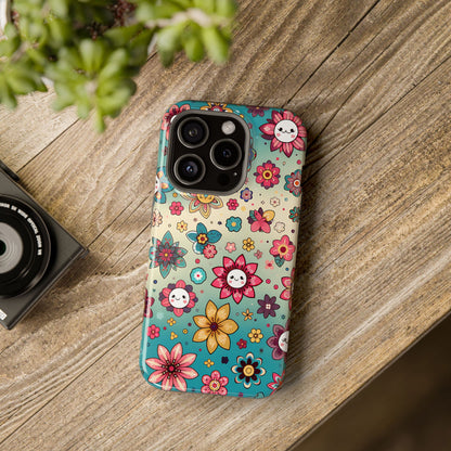 Kawai Flowers MagSafe Tough Iphone Case