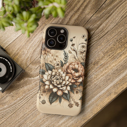 Boho flowers MagSafe Tough Iphone Case