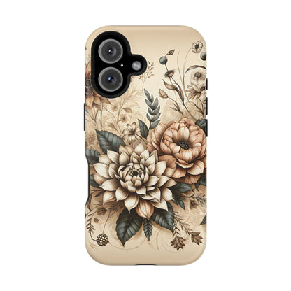 Boho flowers MagSafe Tough Iphone Case