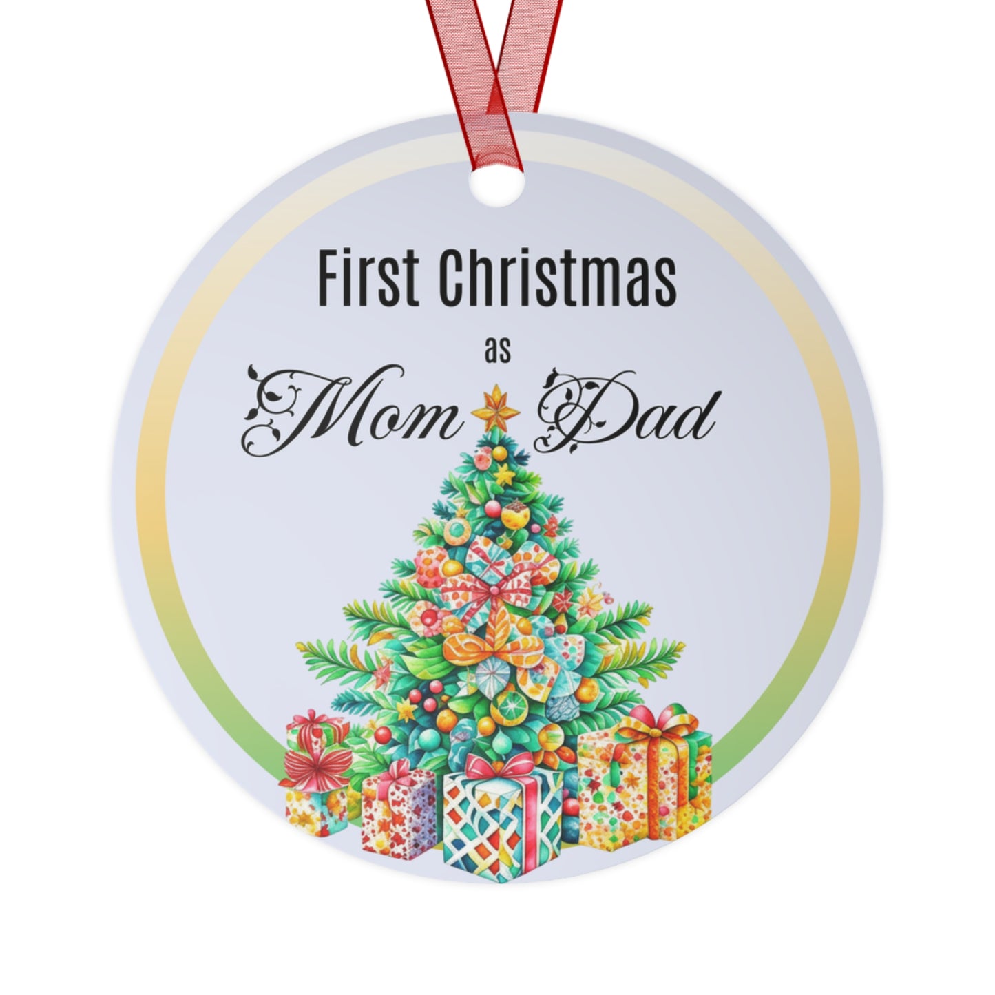 First Christmas Ornament, First Christmas as mom and dad, New parents Christmas ornament