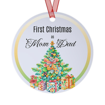 First Christmas Ornament, First Christmas as mom and dad, New parents Christmas ornament