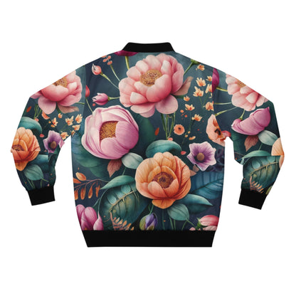 Lightweight Bomber Jacket (AOP), flower bomber jacket