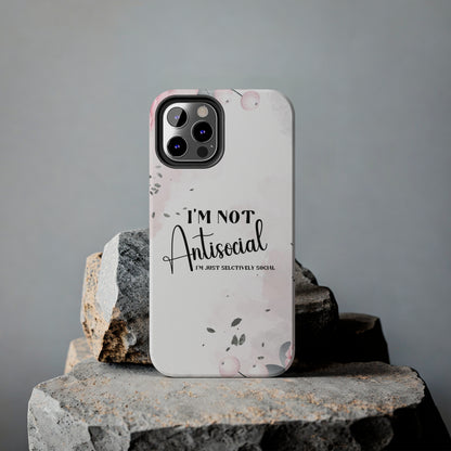 I’m not Antisocial I’m just selectively social iPhone case, Funny iphone case