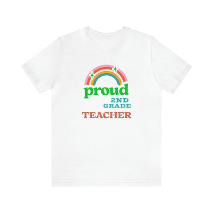 Funny proud 2nd grade teacher shirt for back to school teacher appreciation gift