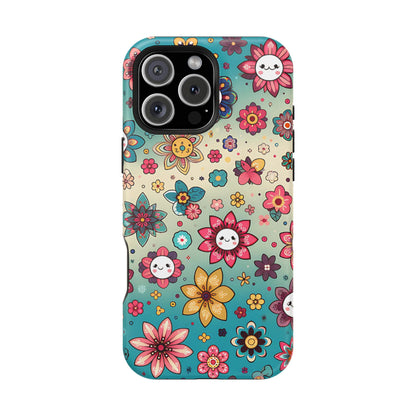 Kawai Flowers MagSafe Tough Iphone Case