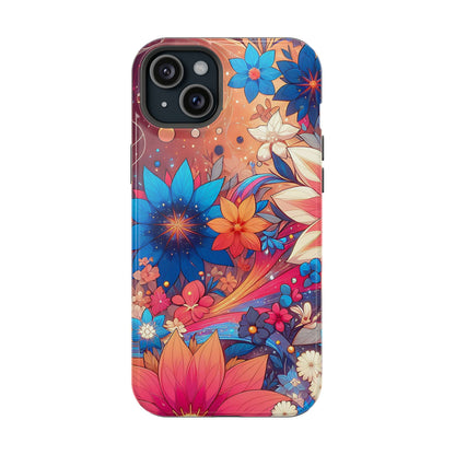 Celestial flowers MagSafe Tough Iphone Case