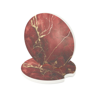 Red Soapstone Car Coaster