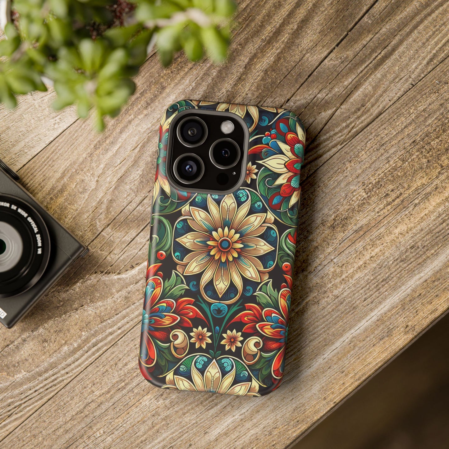 Celestial flowers MagSafe Tough Iphone Case