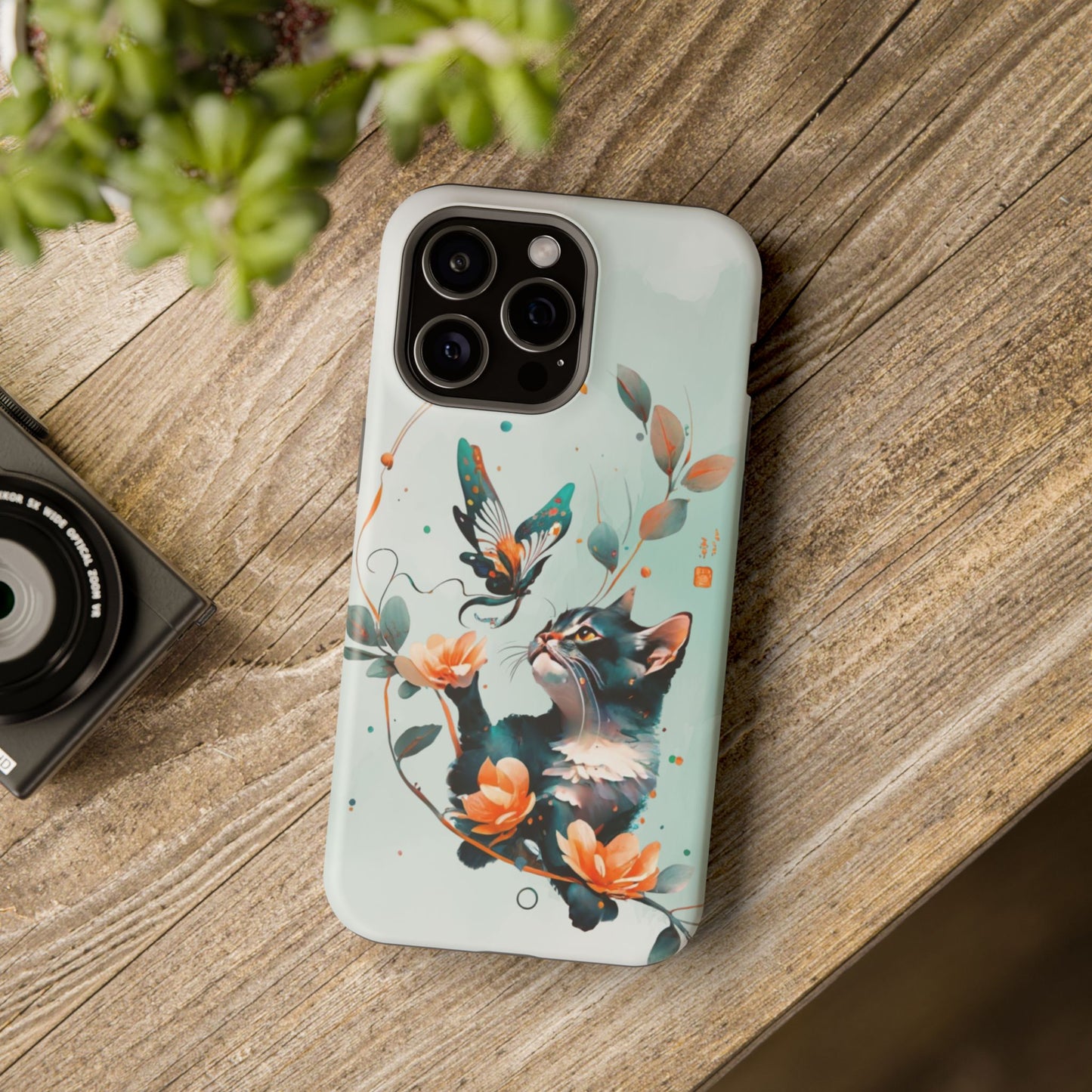 Kitten phone case, MagSafe Tough Iphone Cases