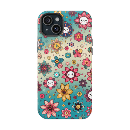 Kawai Flowers MagSafe Tough Iphone Case