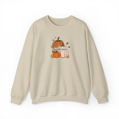 Pumpkin, favorite season, fall sweatshirt