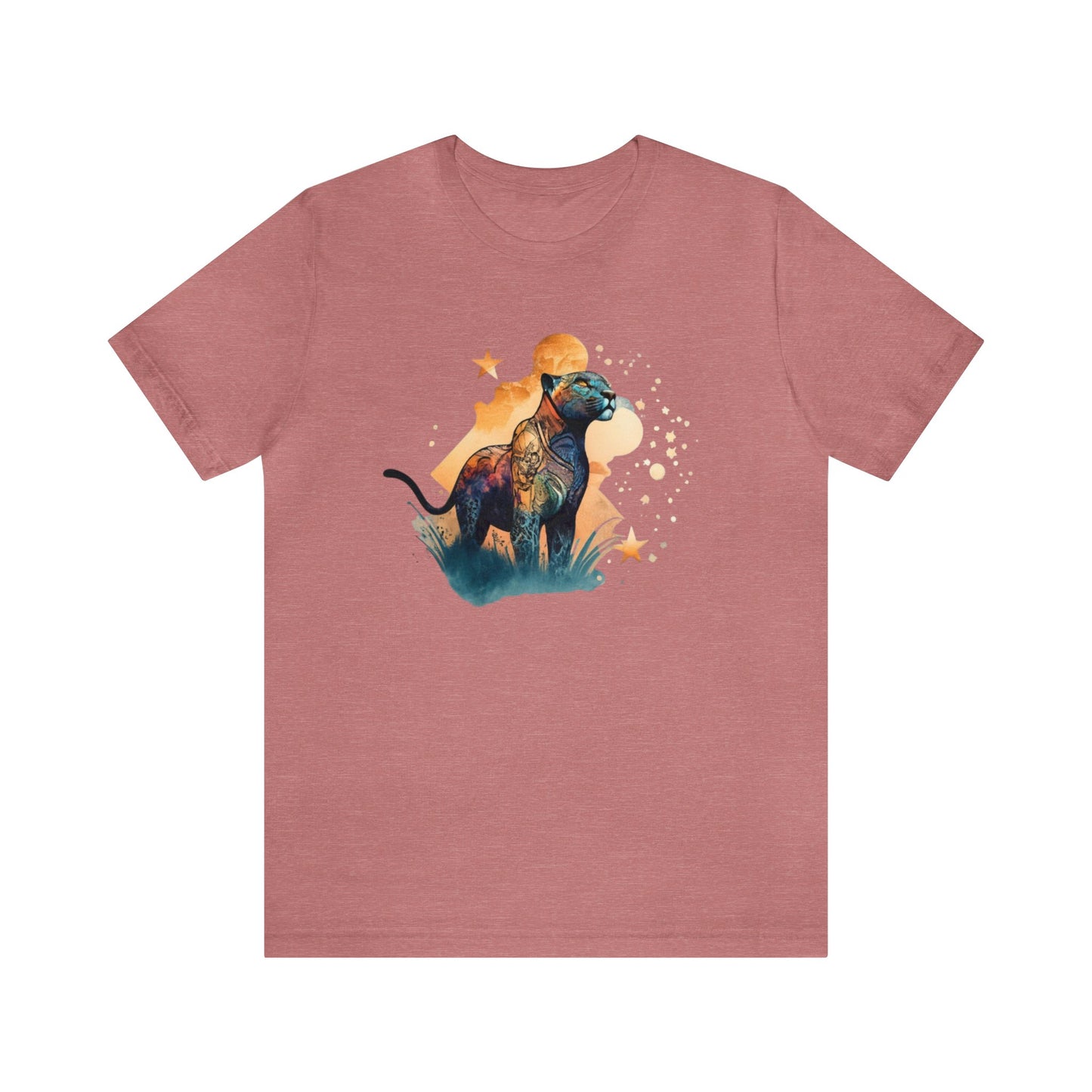 Panther shirt, colorful shirt, graphic tee, animal lover shirt