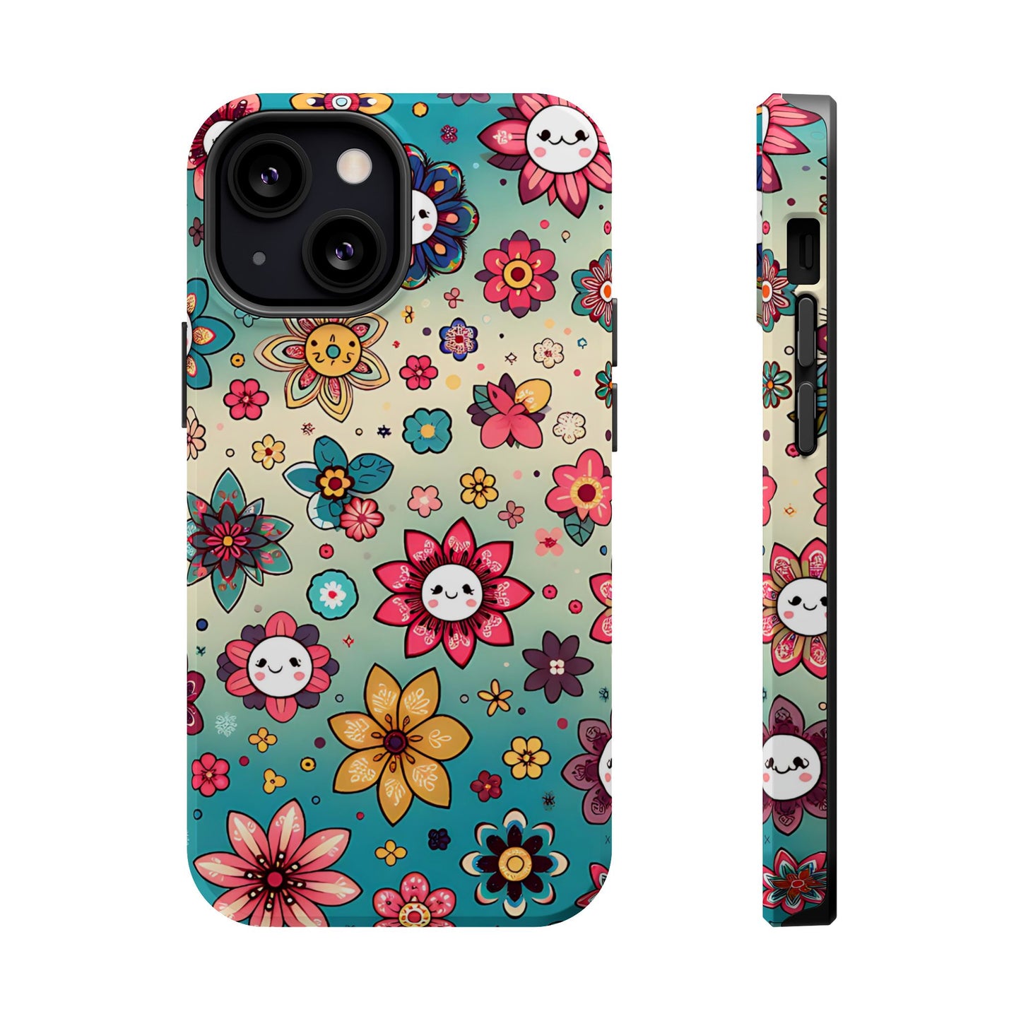 Kawai Flowers MagSafe Tough Iphone Case