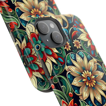 Celestial flowers MagSafe Tough Iphone Case