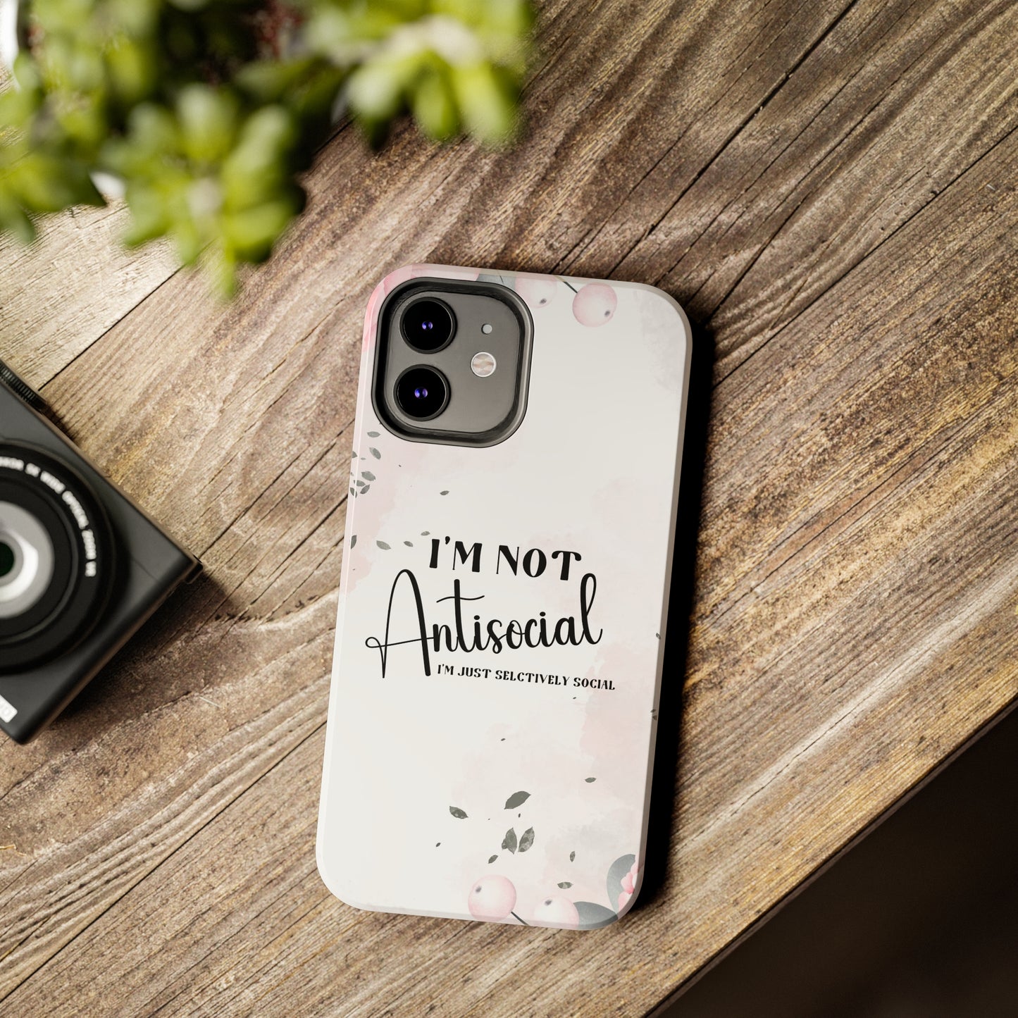 I’m not Antisocial I’m just selectively social iPhone case, Funny iphone case