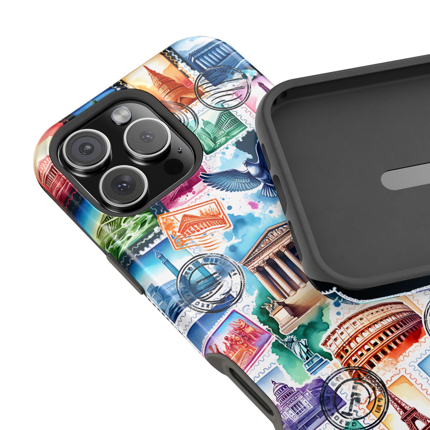 Stamp Collage MagSafe Tough Iphone Case