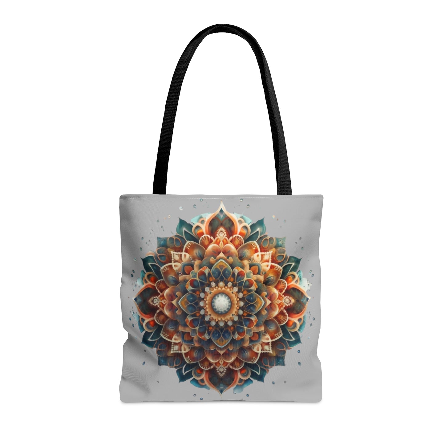 Tote Bag (AOP), Mandala tote bag, mandala art, floral mandala, 3d mandala, mandala bag