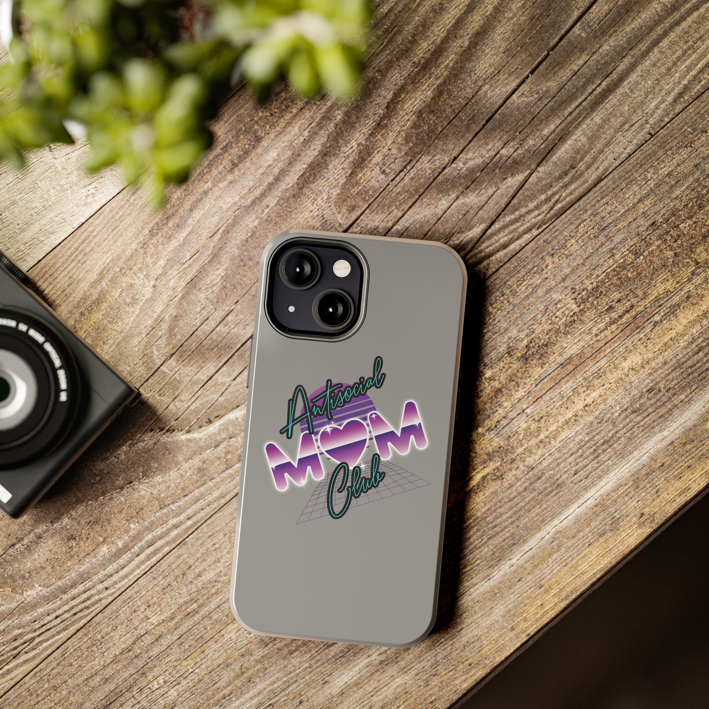 antisocial mom club phone case