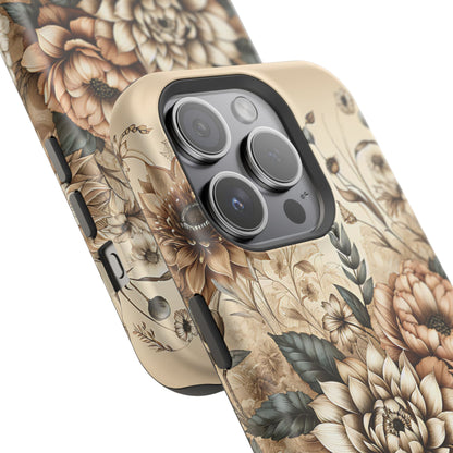 Boho flowers MagSafe Tough Iphone Case