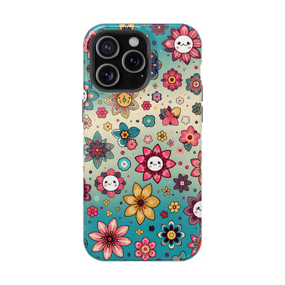 Kawai Flowers MagSafe Tough Iphone Case