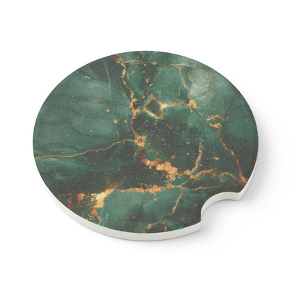 green Soapstone Car Coaster