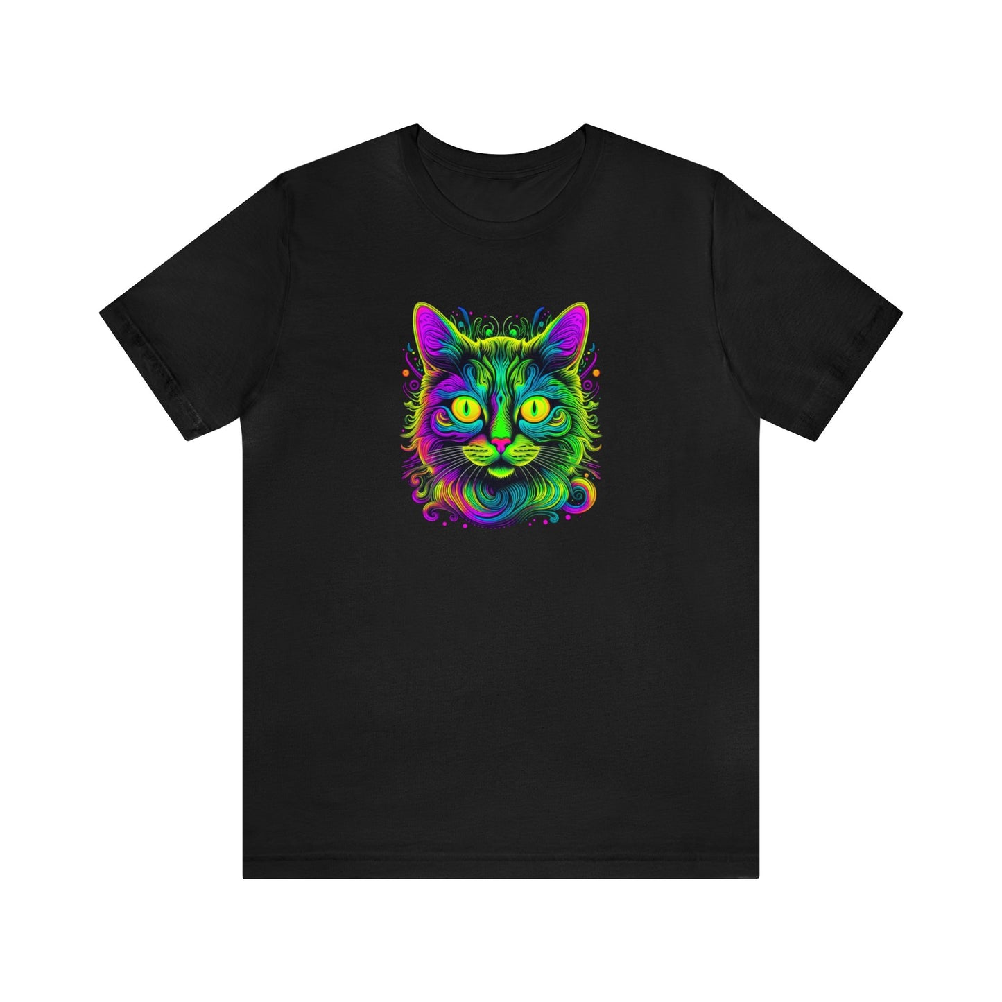 Cat shirt, colorful shirt for cat lover, graphic shirt