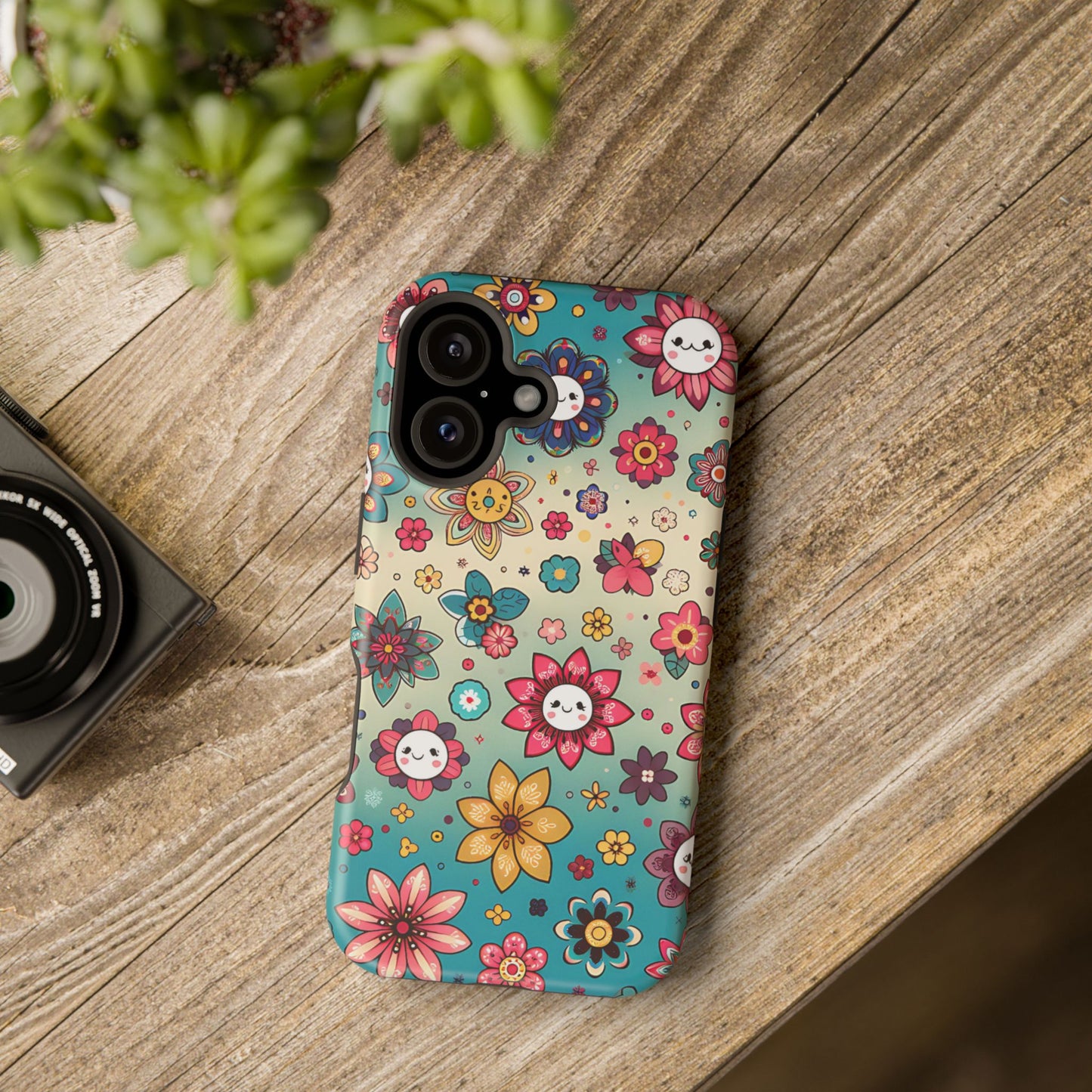 Kawai Flowers MagSafe Tough Iphone Case