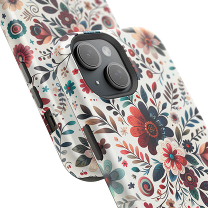 Boho flowers MagSafe Tough Iphone Case