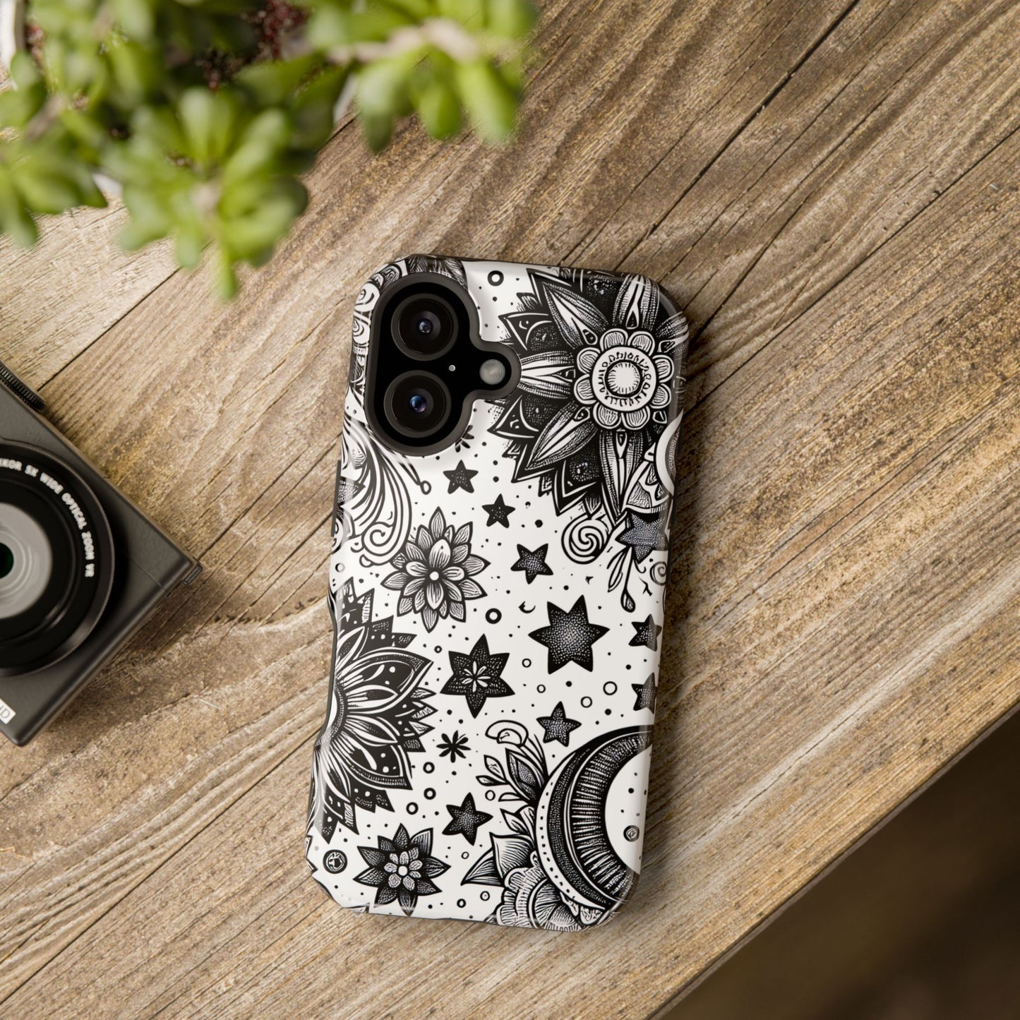 Celestial flowers MagSafe Tough Iphone Case