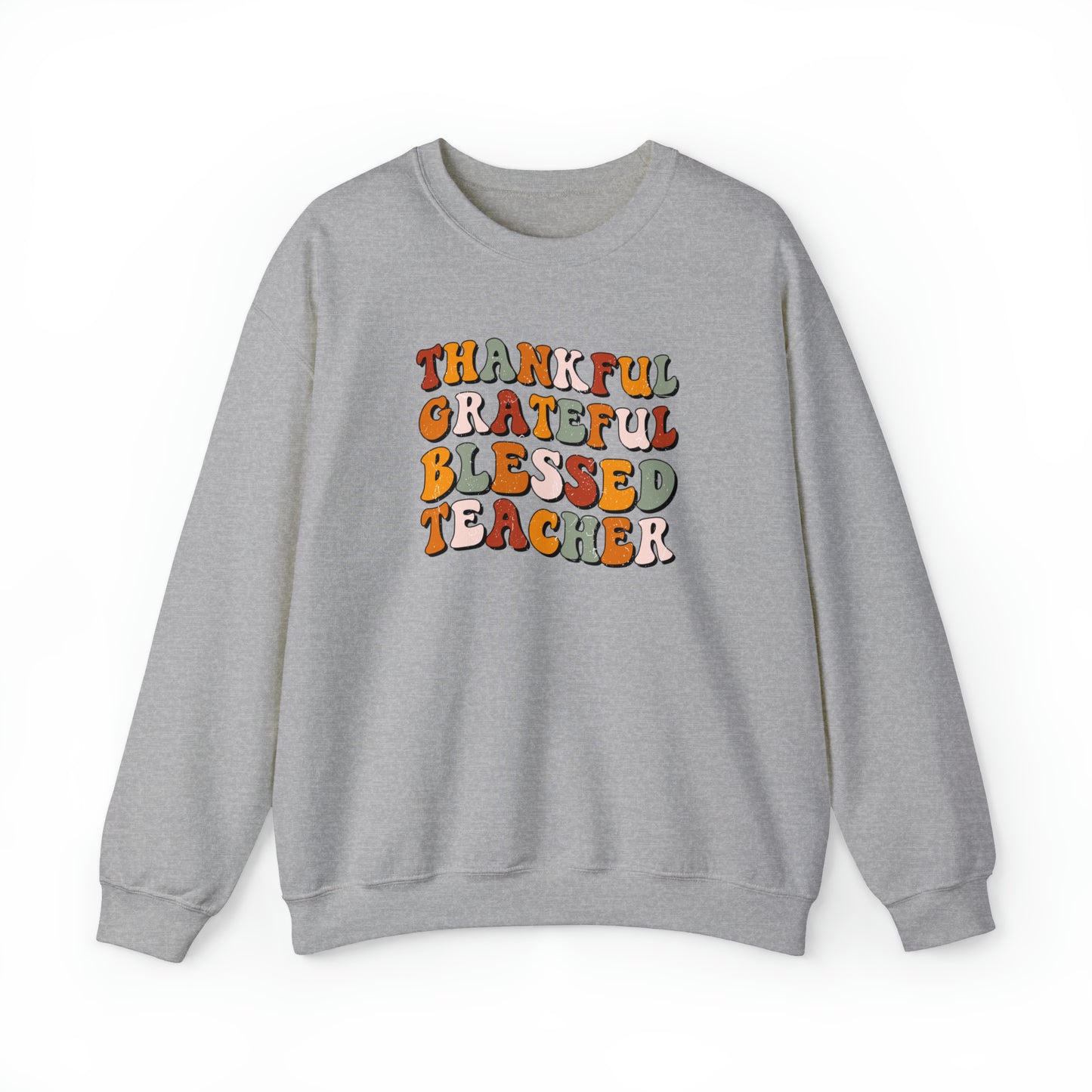 Thankful, grateful, blessed teacher, thanksgiving teacher sweatshirt,